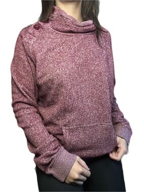 Warehouse One Marled Rose Cowl Neck Sweater, XL Tall, PTP 23"